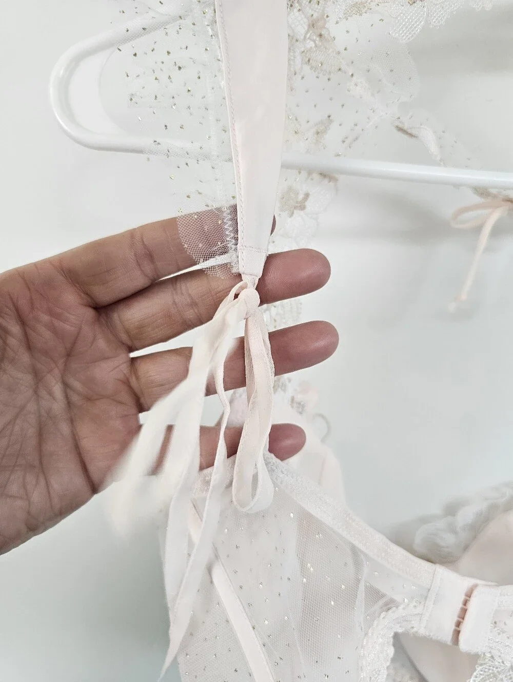 For Love & Lemons Delicate Lace Floral Girly Soft Girl Romantic Bra Lingerie